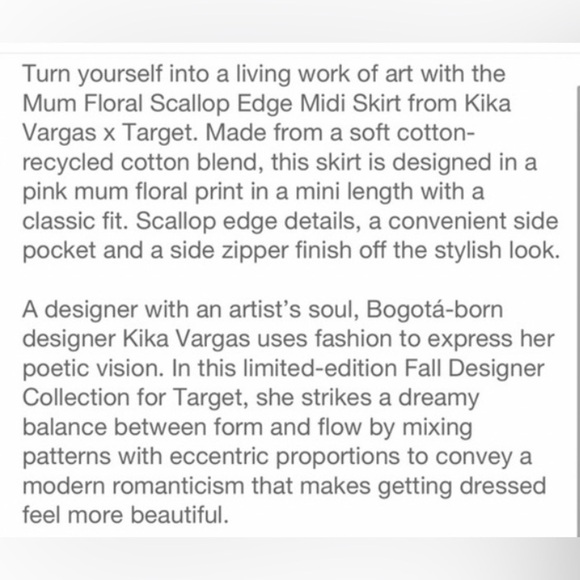 Women’s Scallop Floral Wrap Midi Skirt Kika Vargas Pink Size 0 - Picture 4 of 10